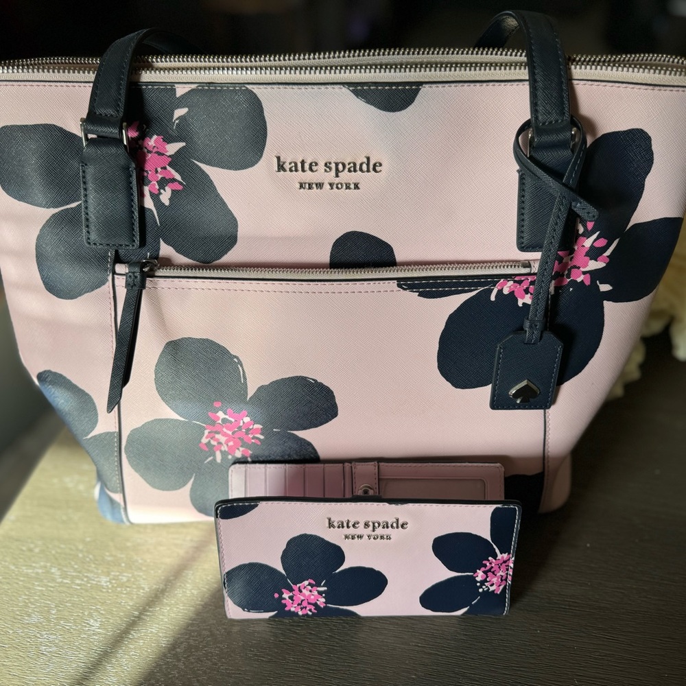 Kate Spade Floral Purse & Wallet Set